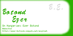 botond ezer business card